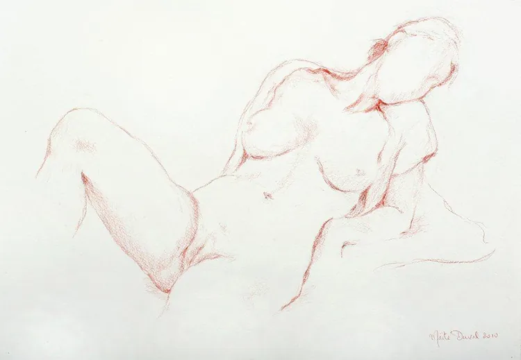 Sans gêne, pastel 50 x 60 cm, de Maïté Duval