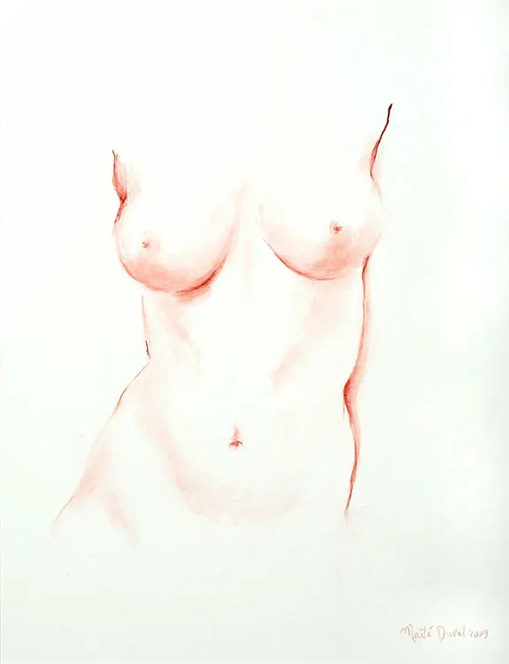 Belle, gouache 50 x 60 cm, de Maïté Duval
