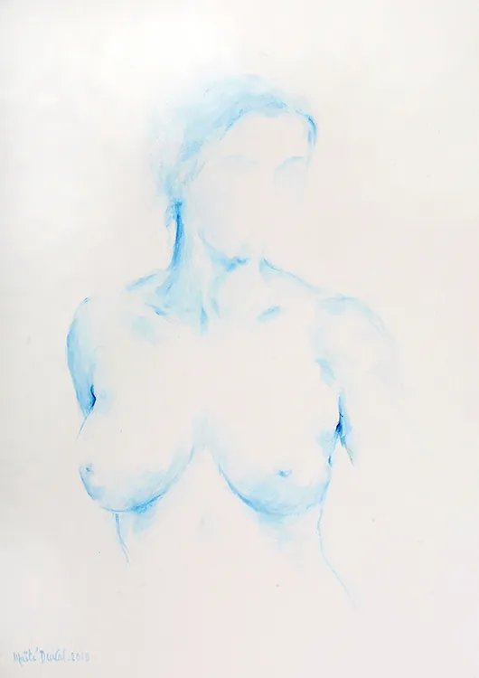 Ingrid, gouache 85 x 65 cm, de Maïté Duval