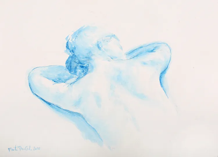 En rêve, gouache 60 x 50 cm, de Maïté Duval