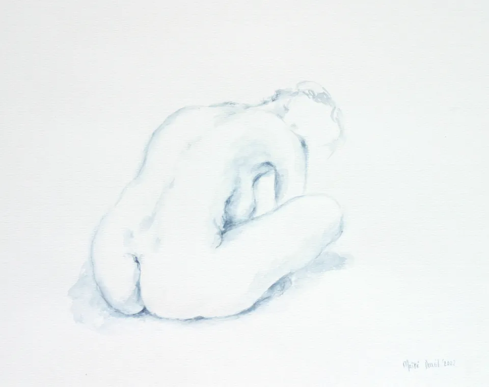 Ingekeerd, gouache 50 x 60 cm, door Maïté Duval